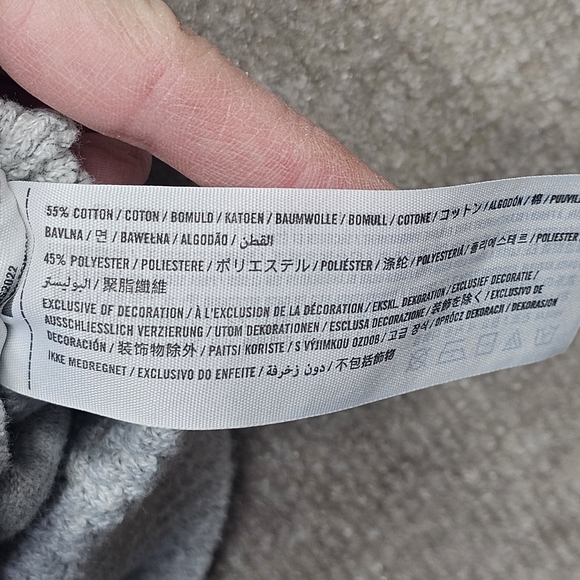 Hollister Shawl Collar Knit Button Cardigan Sweater Small Gray Y2K Preppy - Picture 12 of 15